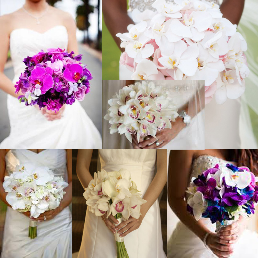 Свадебные букеты с искусственными цветами