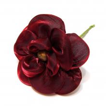 Головка цветка бордовая