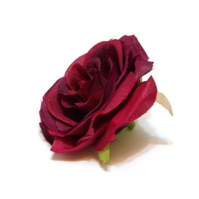 Головки роз из ткани