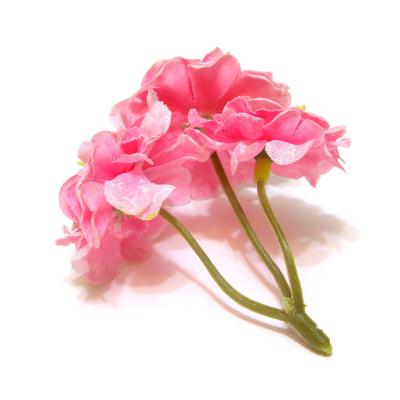 Веточка с цветочками розовая