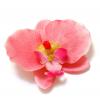 Головка орхидеи из ткани розовая большая