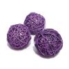 Фиолетовые шарики ротанговые