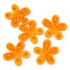 Цветочек из оранжевого фетра