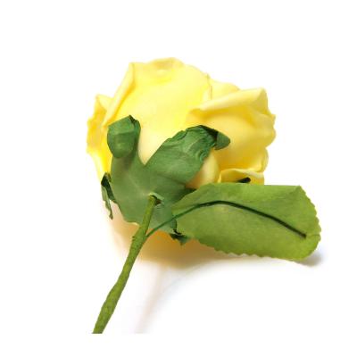 Розы желтые головки искусственные