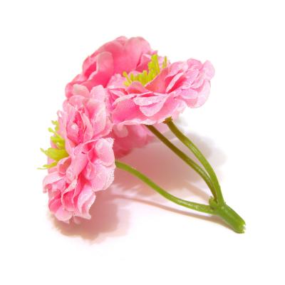 Веточка с цветочками светло-розовая
